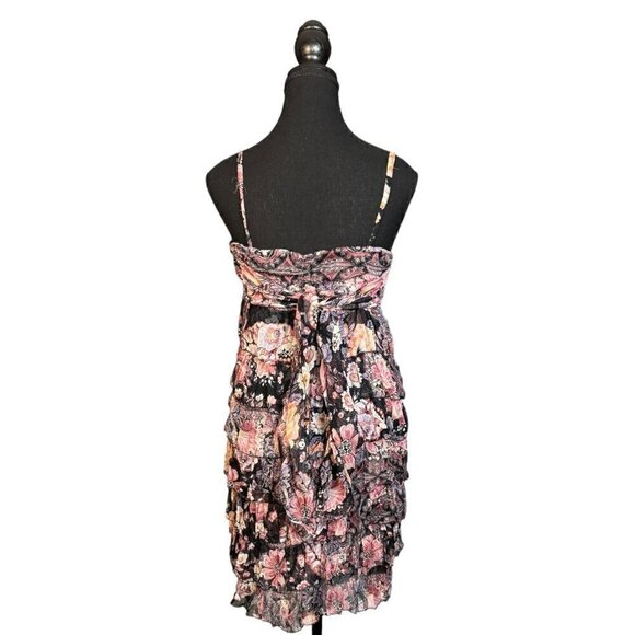 Just Margo Womens Floral Boho Ruffle Dress – Made in Italy, Size Small - Picture 5 of 14